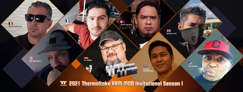 2021 Thermaltake RAM MOD Invitational Season 1 Brings Eight Global Modders Together To Modify Our TOUGHRAM Our RAM Modding Competition is Back!