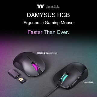 Thermaltake Unveils the New DAMYSUS RGB and DAMYSUS WIRELESS RGB Ergonomic Gaming Mouse Brand-New Series of Gaming Mice