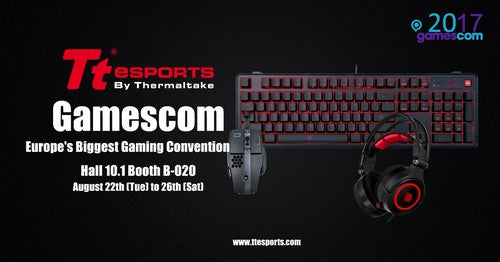 曜越參加Gamescom科隆國際電競大展 歐洲最大遊戲盛會