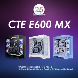 Thermaltake Unveils the CTE E600 MX Mid Tower Chassis with Three-Way GPU Installation Support Centralized Thermal Efficiency