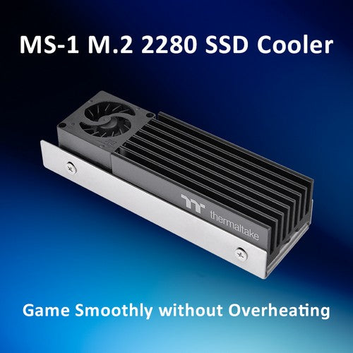 Thermaltake Launches a Powerful Active-Cooling MS-1 M.2 2280 SSD Cooler  Unleash the Full Potential of a M.2 Gen5 SSD