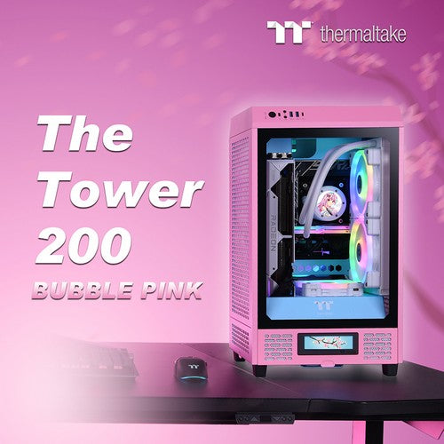 Thermaltake Releases The Tower 200 Bubble Pink Mini Chassis to Celebrate Cherry Blossom Season  Tiny but Mighty, Perfectly Fits a 4090 GPU