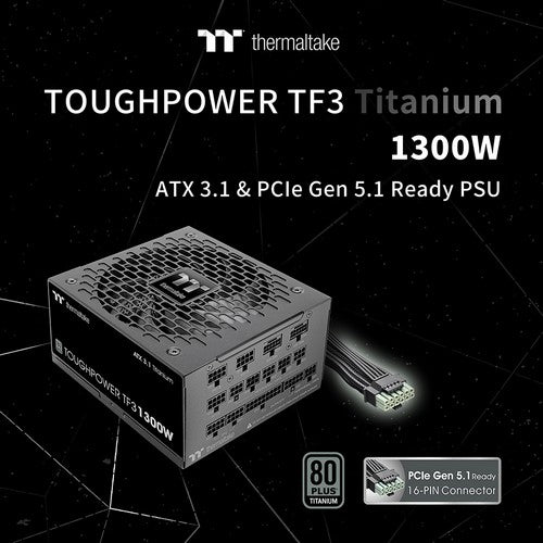 Thermaltake Releases the Toughpower TF3 1300W with Support for RTX50 Series GPUs  ATX 3.1 and PCIe Gen 5.1 Ready