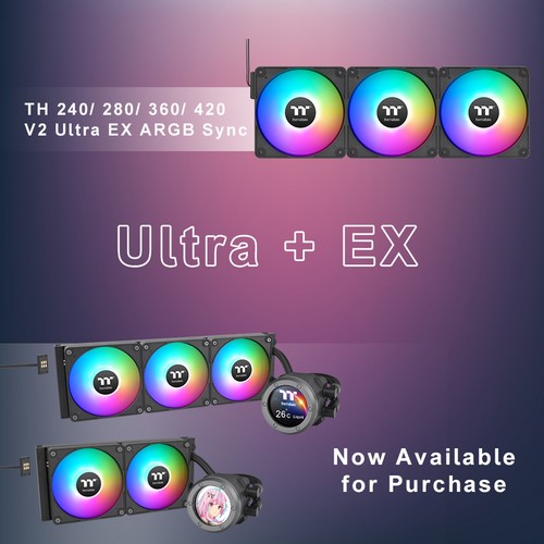 Thermaltake Unveils the TH V2 Ultra EX ARGB Sync AIOs with Advanced MagForce 2.0 Design  New Version, New Magnetic Connection