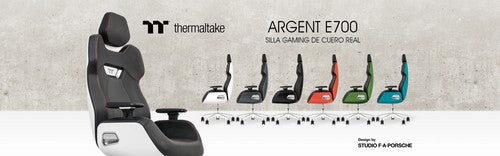 Thermaltake y Studio F.A. Porsche anuncian una colaboración en el diseño de la silla gaming de cuero real ARGENT E700 Persiguiendo una experiencia sin precedentes