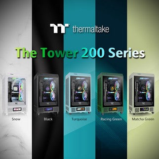 Thermaltake The Tower 200 Mini Chassis Debuts New Green Colors Turquoise, Racing Green, and Matcha Green Available Worldwide