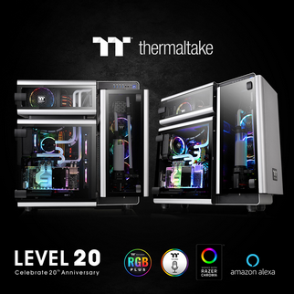 曜越全新Level 20高階水冷電競機殼 曜越用創新科技與設計迎接20週年