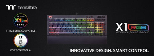曜越TT Premium頂級版X1 RGB機械式電競鍵盤 Speed Silver極速銀軸 觸發行程增快40%