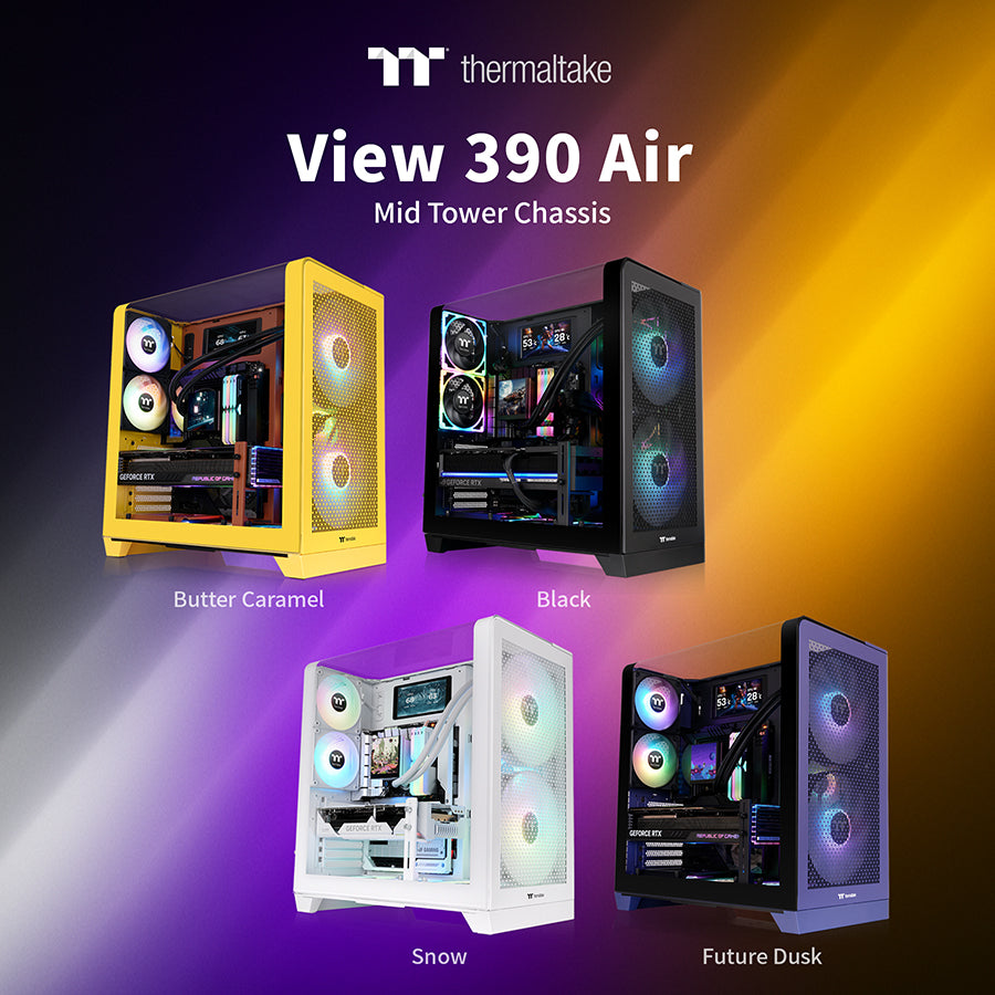 Thermaltake View 390 Air Delivers Advanced Performance with a Panoramic Twist  Showcase the Inside, Stay Cool on the Outside