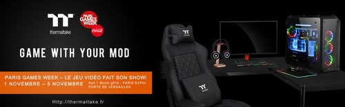 曜越与曜越电竞Tt eSPORTS斗龙 参加年度大展–2017巴黎电玩展Paris Games Week