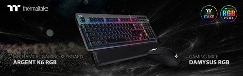2022 Thermaltake Expo January Thermaltake Presents ARGENT K6 RGB Gaming Keyboard and Damysus RGB Gaming Mice