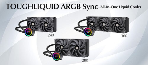 Thermaltake Announces TOUGHLIQUID 240/280/360 ARGB Sync All-In-One Liquid Coolers Are Now Available for Purchase