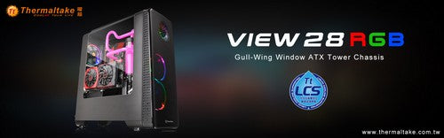 曜越全新View 28 RGB系列鸥翼式开窗机箱Tt LCS Certified水冷认证‧256色RGB Matrix光圈