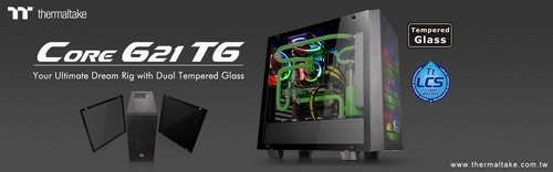 曜越全新Core G21 TG 強化玻璃中直立式機殼 Tt LCS Certified水冷認證‧雙側強化玻璃 打造理想的高階水冷機殼