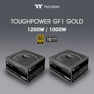 Thermaltake Toughpower GF1 1000/1200W Gold Power Supply Now Available