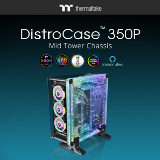 Thermaltake DistroCaseTM 350P Mid-Tower Chassis Available Now Stunning Visuals with Spectacular Water Cooling