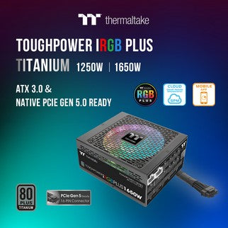 Thermaltake Releases New Toughpower iRGB PLUS 1250W/1650W Titanium Digital Power Supply with ATX 3.0 Specifications