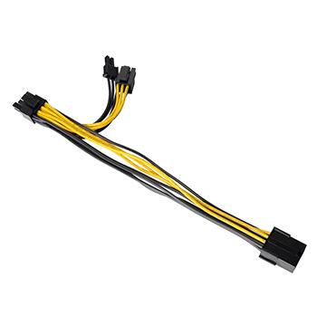 CPU 8Pin to Dual PCI-E 6+2Pin 轉接線