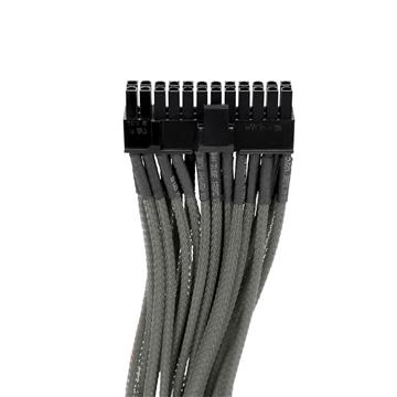 20+4Pin ATX單編織網線材 – 灰色