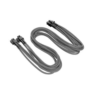 4+4Pin CPU單編織網線材 – 灰色