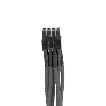 6+2Pin PCI-E單編織網線材 – 灰色