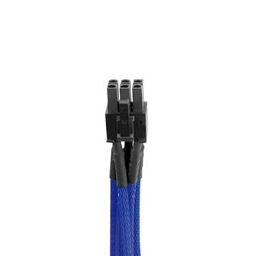 4Pin peripheral單編織網線材 – 藍色
