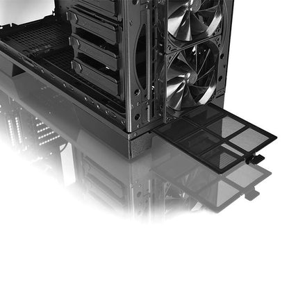 Core V51 TG中直立式開窗強化玻璃機殼