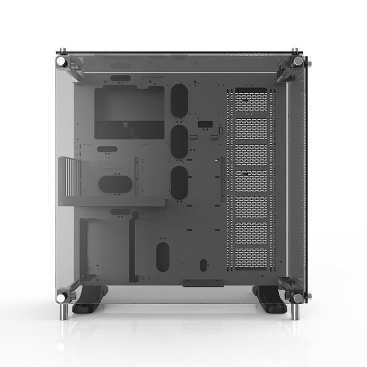 Core P5壁掛式ATX強化玻璃機殼 (雪白版)
