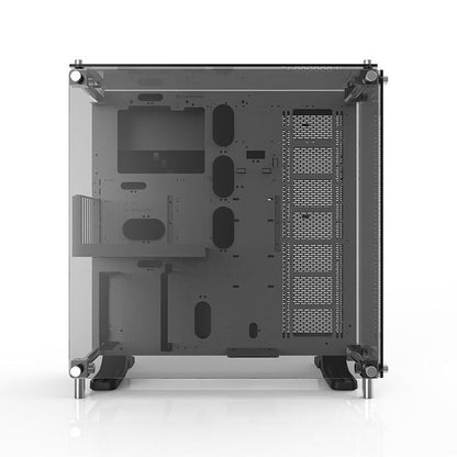 Core P5壁掛式ATX強化玻璃機殼 (雪白版)