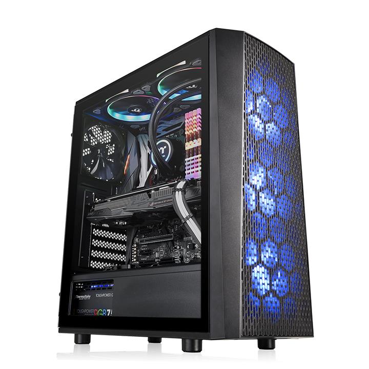 Versa J24 TG RGB強化玻璃中直立式機殼