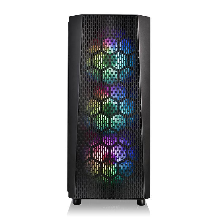Versa J24 TG ARGB強化玻璃中直立式機殼