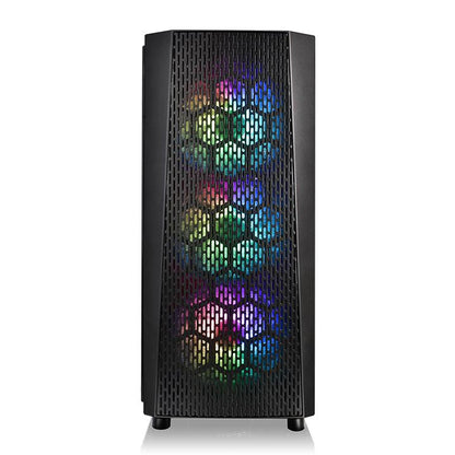 Versa J24 TG ARGB強化玻璃中直立式機殼