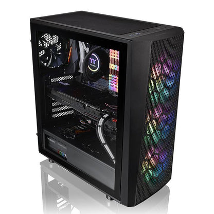 Versa J24 TG ARGB強化玻璃中直立式機殼