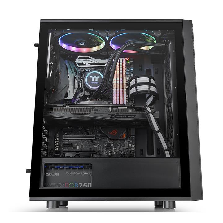 Versa J25 TG RGB強化玻璃中直立式機殼