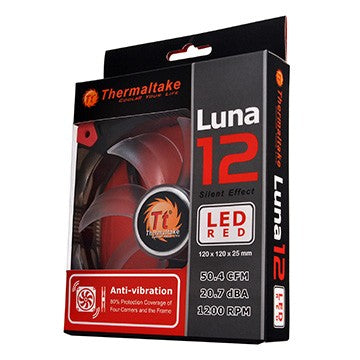 Luna 12公分LED風扇 (紅)
