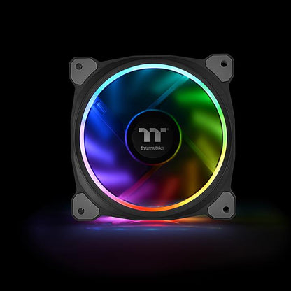 Riing Plus 14 LED RGB水冷排風扇TT Premium頂級版 (三顆風扇包裝)