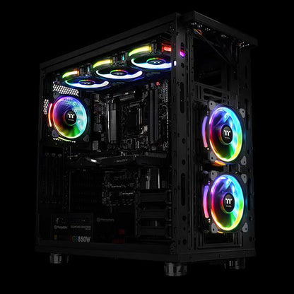 Riing Plus 14 LED RGB水冷排風扇TT Premium頂級版 (五顆風扇包裝)