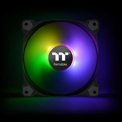 Pure Plus 12 LED RGB 水冷排風扇TT Premium頂級版 (三顆包裝)