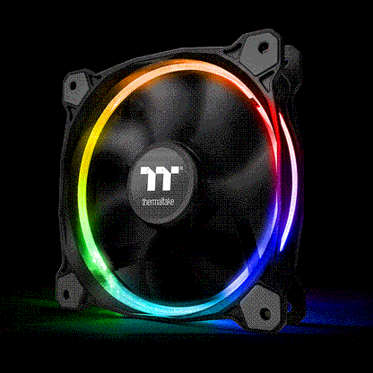 Riing 12 LED RGB水冷排風扇主機版連動Sync版 (三顆風扇包裝)