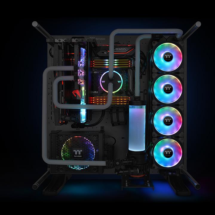 Riing Duo 12 RGB 水冷排風扇TT Premium頂級版 (三顆風扇包裝)