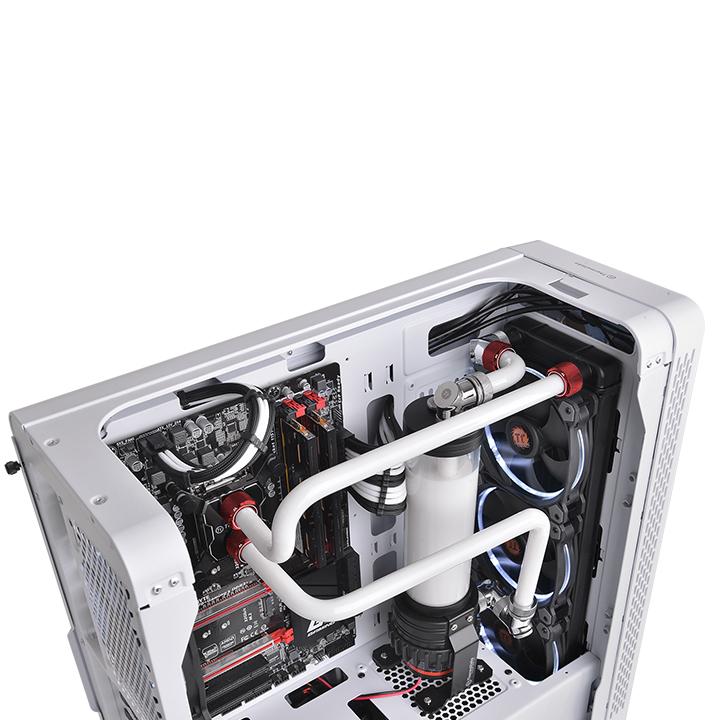 Pacific C-Pro G1/4 PETG硬管專用管接頭 外徑16mm – 紅色