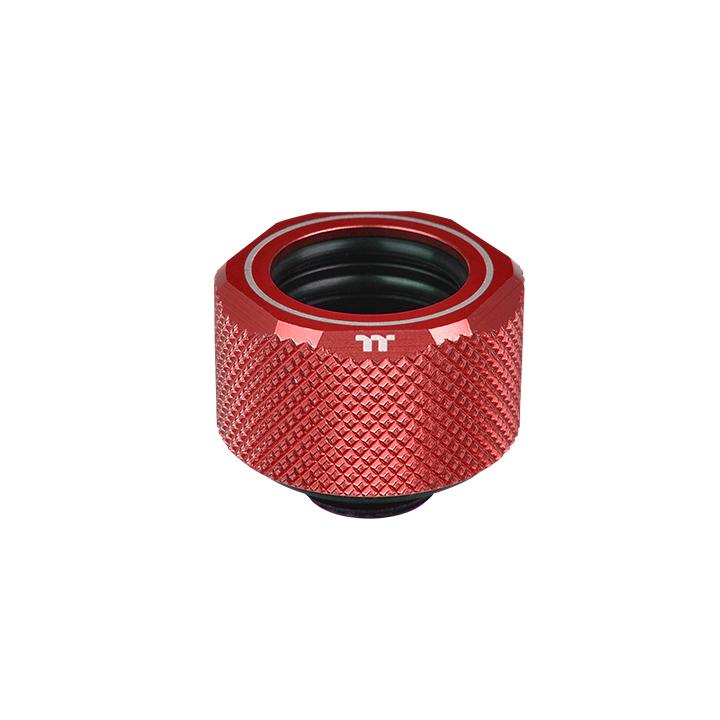 Pacific C-Pro G1/4 PETG硬管專用管接頭 外徑16mm – 紅色 (六顆組合包)