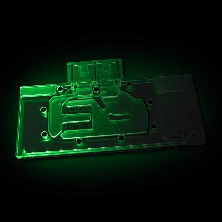 Pacific V-RTX 2080 Plus Series Founders Edition透明水冷頭 (NVIDIA顯卡專用)
