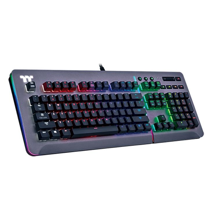 TT Premium Level 20 RGB Cherry MX 機械式銀軸電競鍵盤鈦灰特仕版