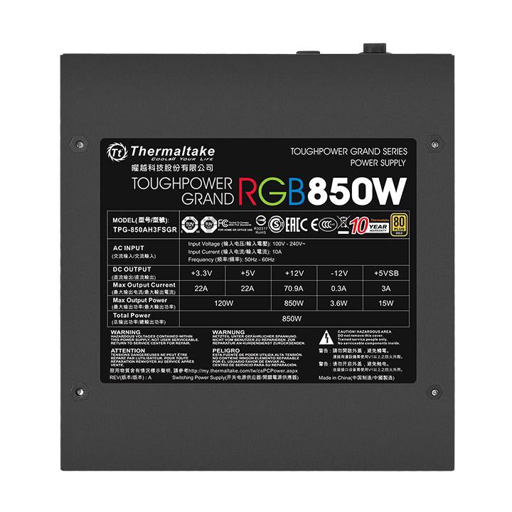 鋼影 Toughpower Grand RGB 850W 金牌 (RGB連動版)