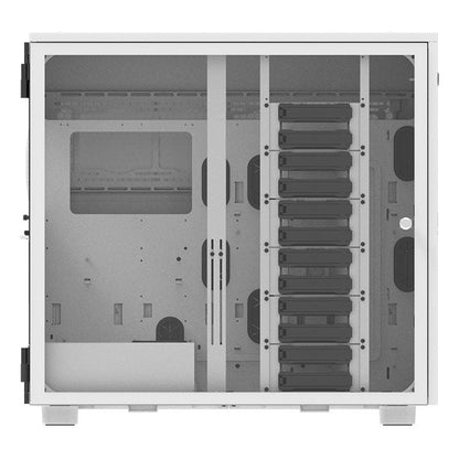 AX700 TG強化玻璃超級電腦機殼 雪白版