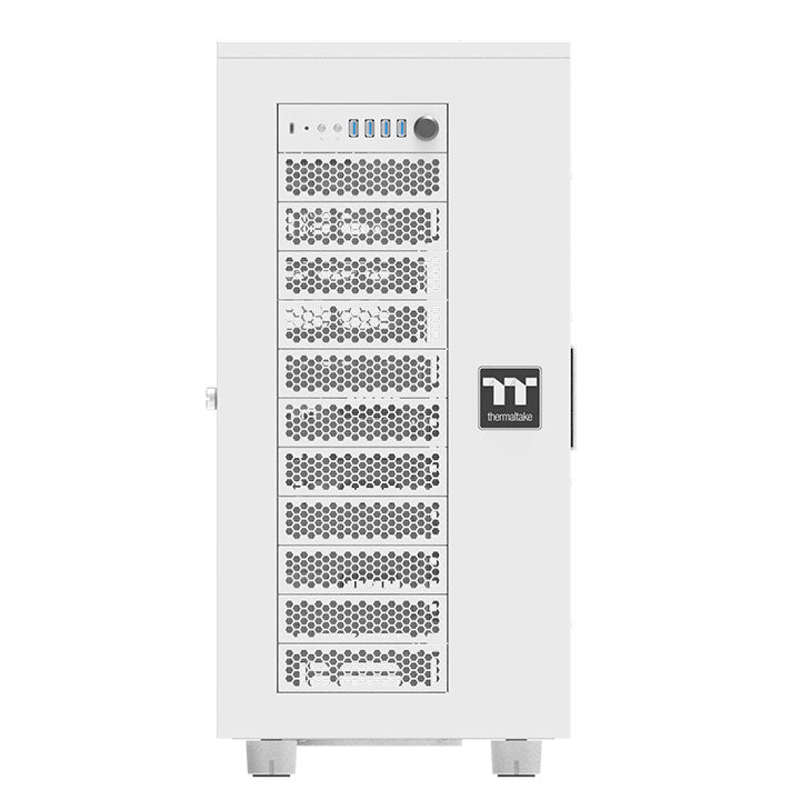 AX700 TG強化玻璃超級電腦機殼 雪白版