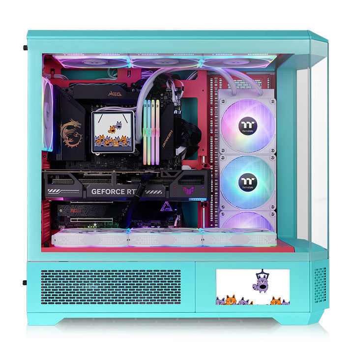 光透 View 600 TG 薄荷草莓高直立式機殼