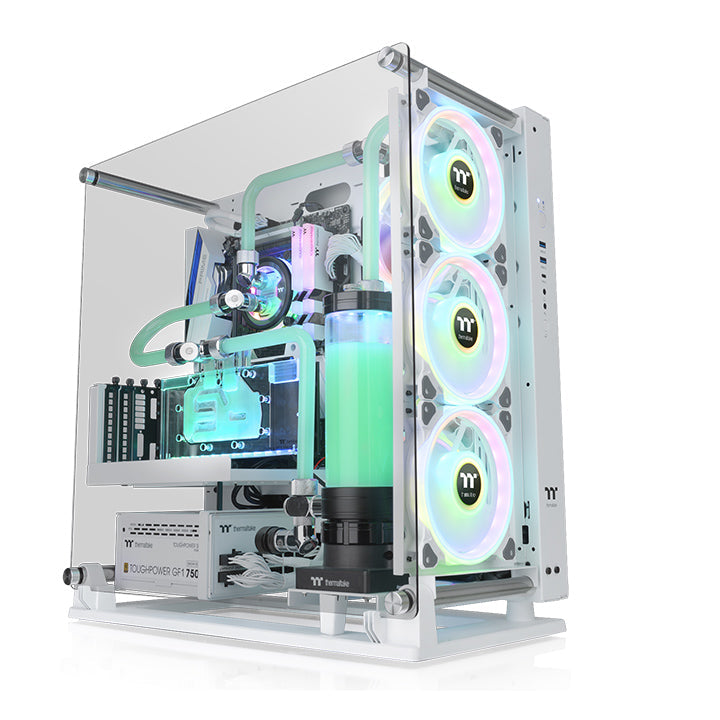 Core P3 TG Pro 強化玻璃中直立式機殼 雪白版
