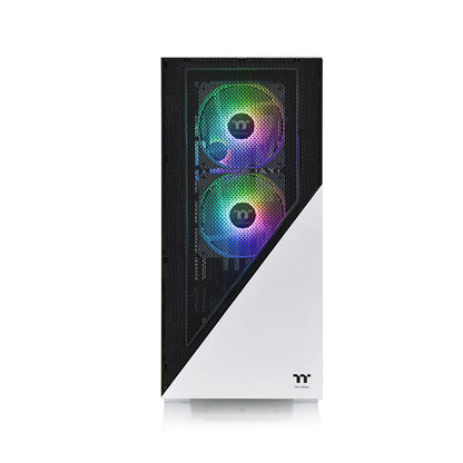 艾坦 Divider 370 TG ARGB 強化玻璃中直立式機殼 雪白版